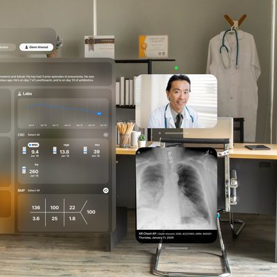 Apple Vision Pro health apps Epic Spatial Computing Concept